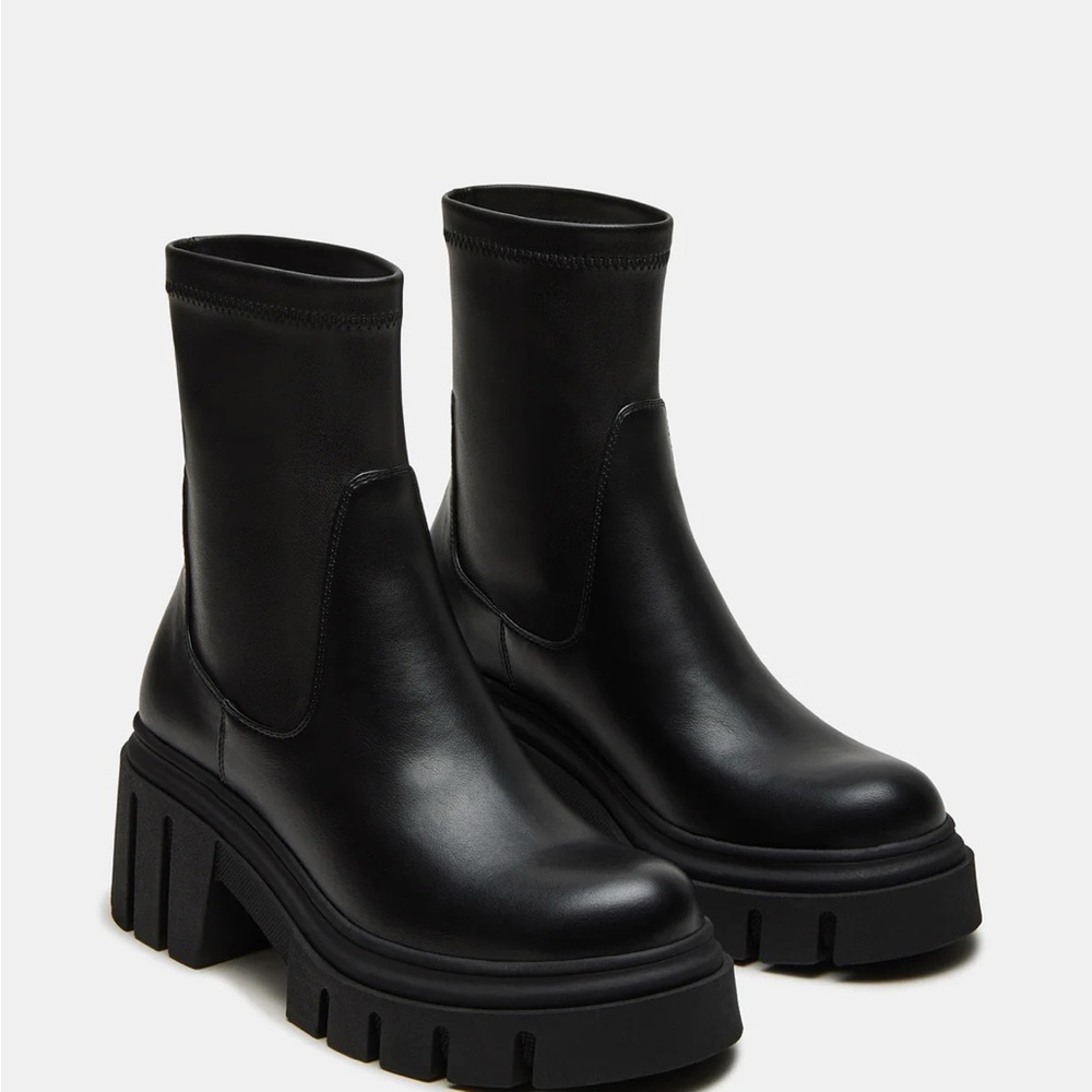 Black Chunky Platform Boots